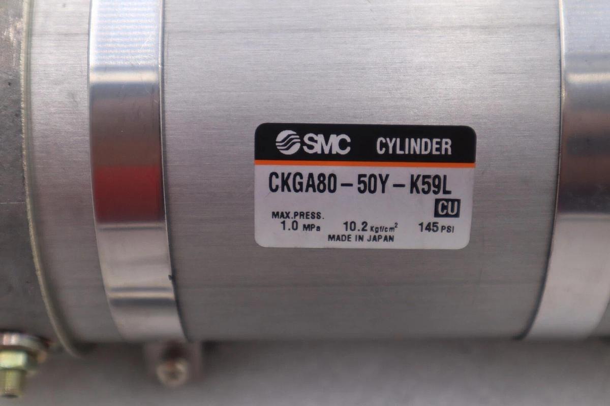 (NEW) SMC CKGA80-50Y-K59L 145psi  Pneumatic Clamp Cylinder STOCK K-2469