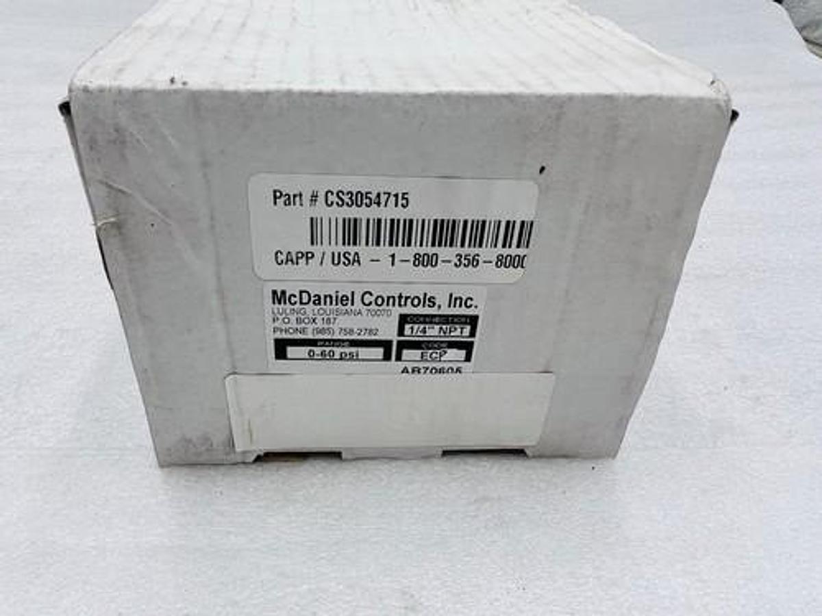 ab70605 mcdaniel controls range 0-60 Psi 1/4” Connection Stock 3762