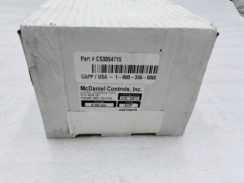 ab70605 mcdaniel controls range 0-60 Psi 1/4” Connection Stock 3762
