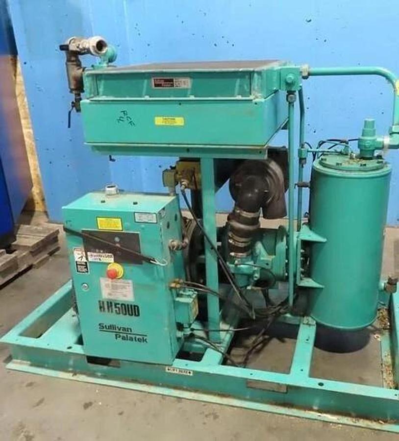 Used SULLIVAN PALATEK HH50UD / HH50UDMB 50 HP AIR COMPRESSOR MANUFACTURED 2014