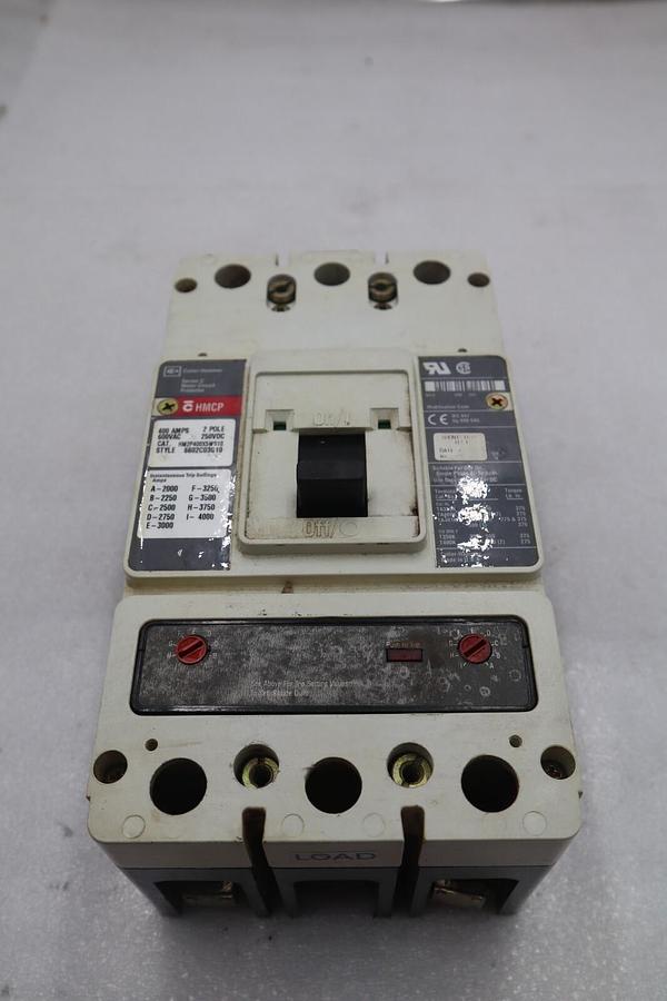 Used CUTLER-HAMMER HM2P400X5WS10 MOTOR CIRCUIT PROTECTOR SERIES C 600VAC STOCK #3218