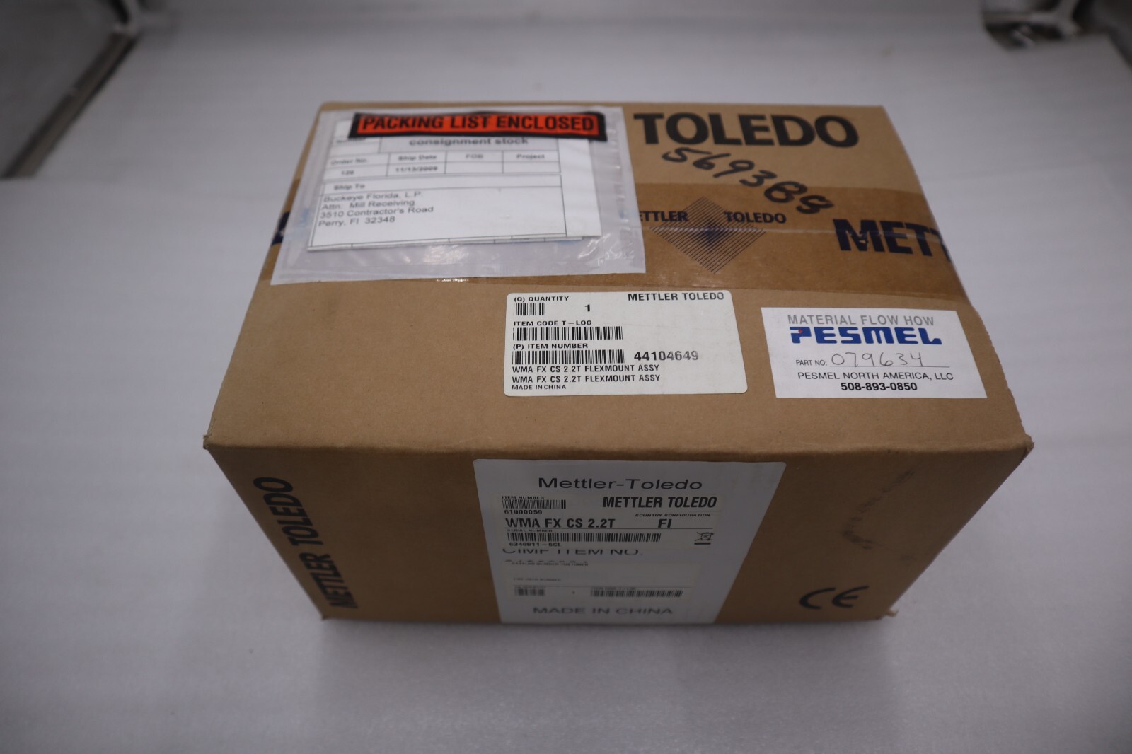Used Mettler Toledo Flexmount WMA FF CS 2.2T w/ 0745A Load Cell NEW STOCK #G454