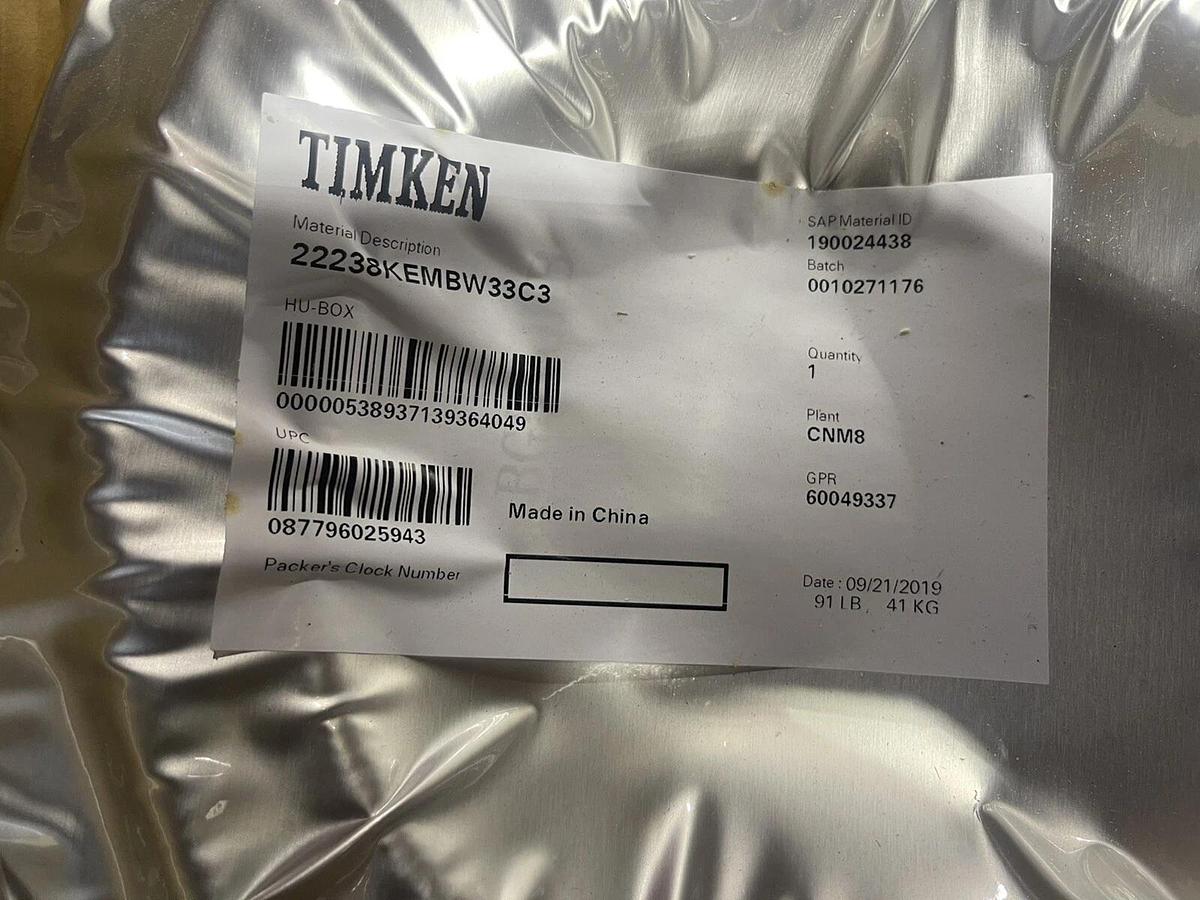 Used 22238KEMBW33C3 - TIMKEN - FACTORY NEW! STOCK 3416