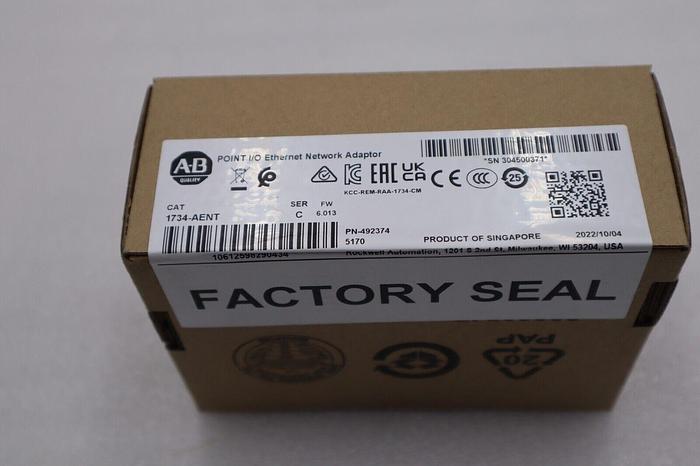 NEW Allen-Bradley 1734-AENT /C POINT I/O Ethernet Network Adaptor STOCK L-582C