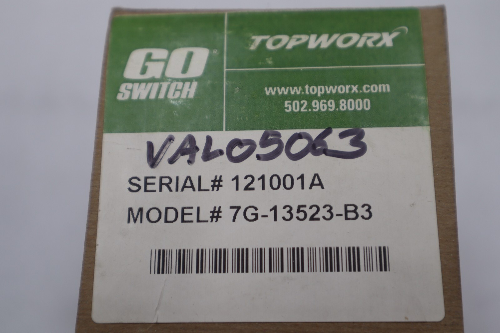Used TOPWORX 7G-13523-B3 LIMIT SWITCHES LEVERLESS GO SWITCH STOCK K-3732