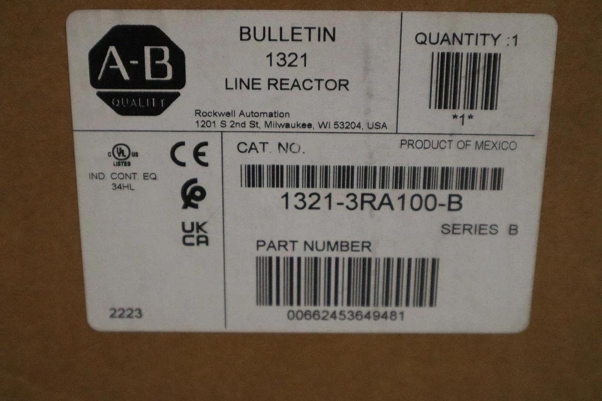 Used Allen Bradley 1321-3RA100-B Line Reactor Transformer 100/150A 600V - STOCK GF506
