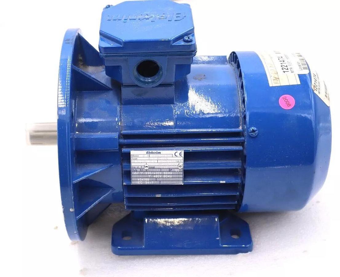 Used ELEKRIM MOTOR 3 SLH804A 460V 1680 RPM 1221474 MFD 2008 STOCK #1701