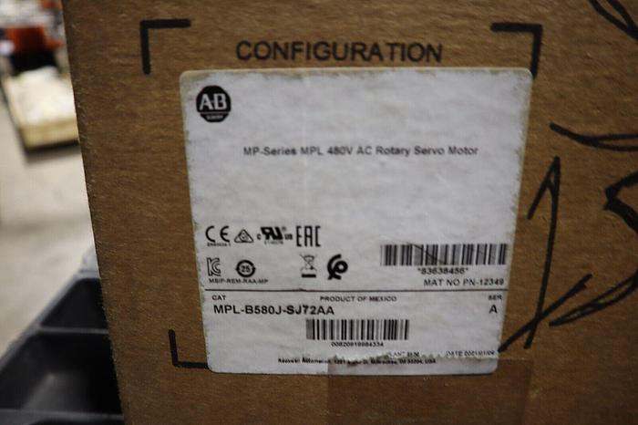 Allen-Bradley MPL-B580J-SJ72AA Ser. A Inverter Duty AC Servo Motor 2021 #S-156