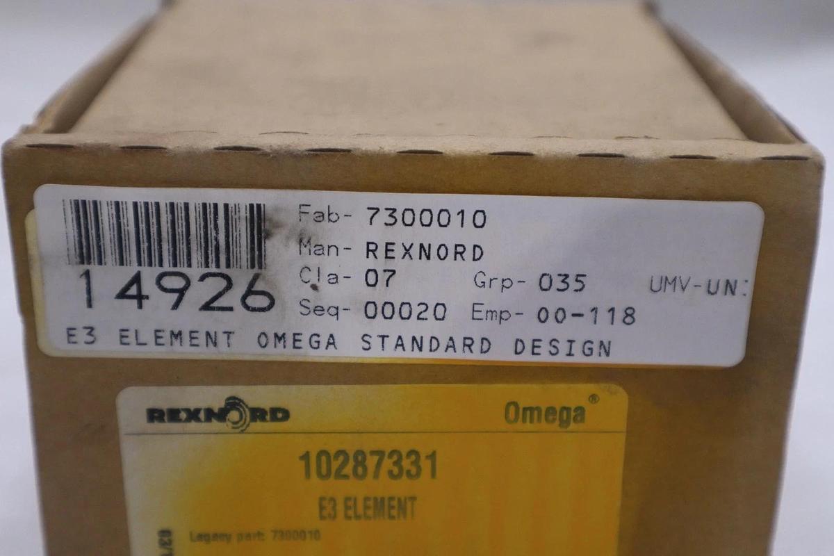 Used Rexnord Omega E3 Element 10287331 - NEW IN BOX - STOCK GF433A