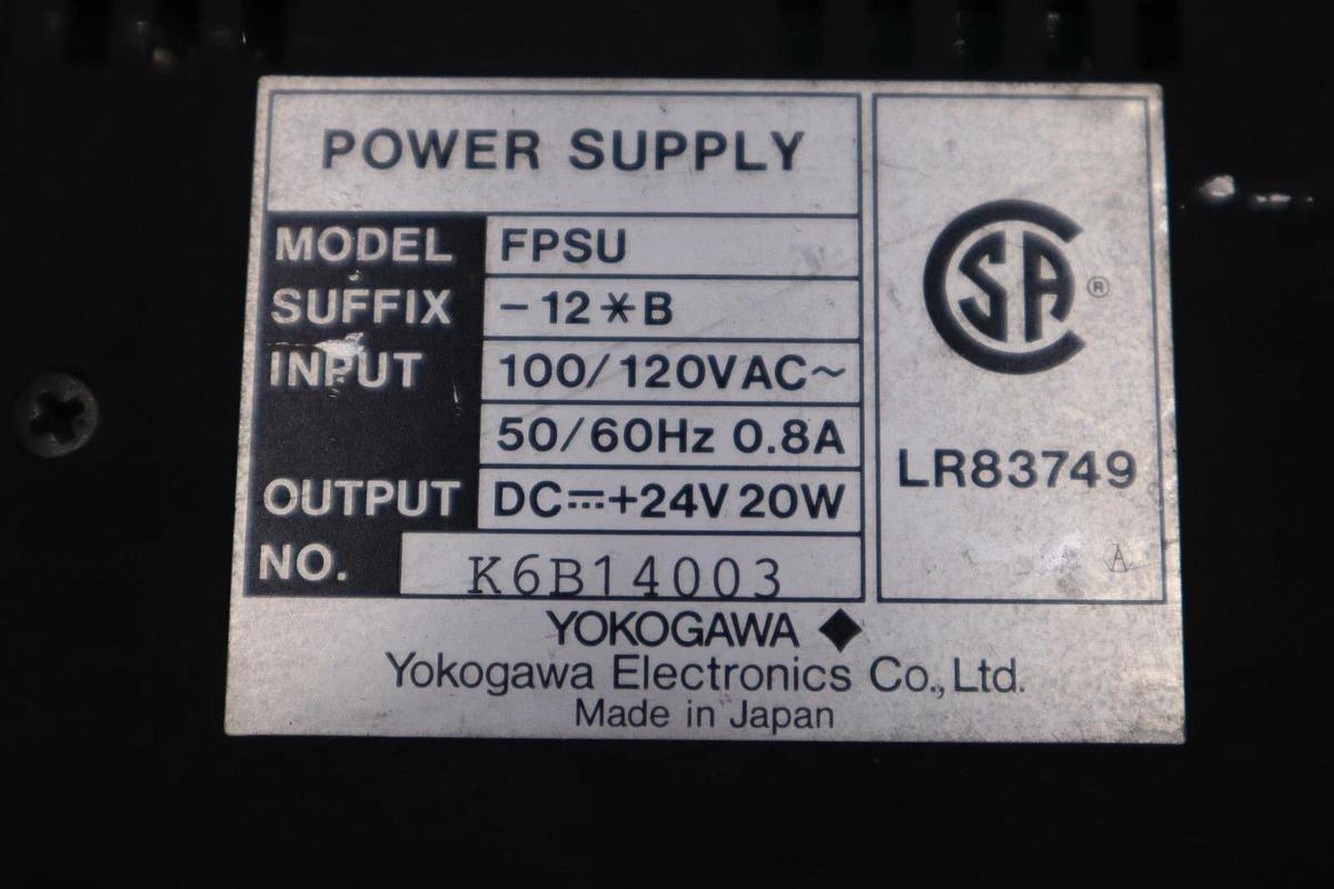 Used YOKOGAWA FPSU -12*B POWER SUPPLY STOCK #K-2910-A