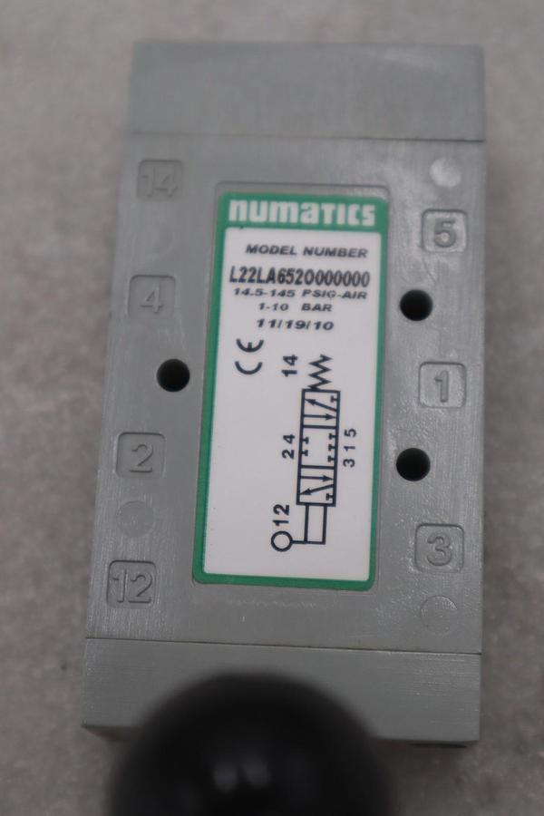 NUMATICS L22LA6520000000 SOLENOID VALVE STOCK #K-1968A
