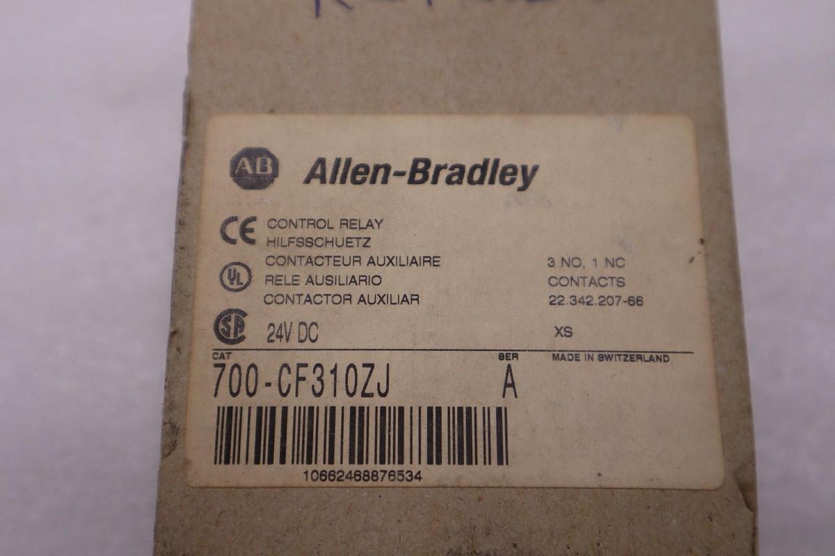 NEW ALLEN BRADLEY 700-CF310ZJ SER. A 24VDC 20A CONTACTOR AUXILIAR STOCK H681A