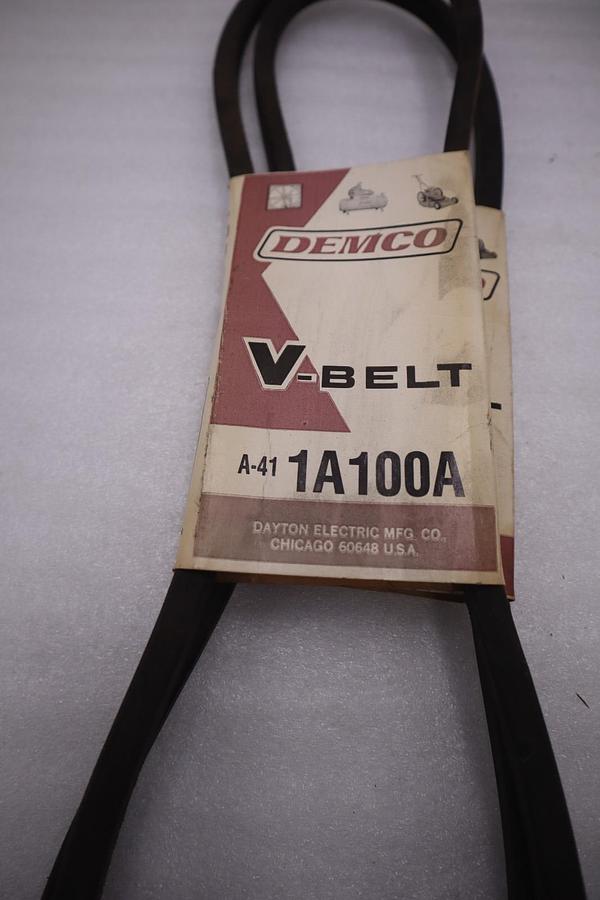 LOT OF 2 - DEMCO A-41 1A100A V-BELT - NEW - STOCK M-4A