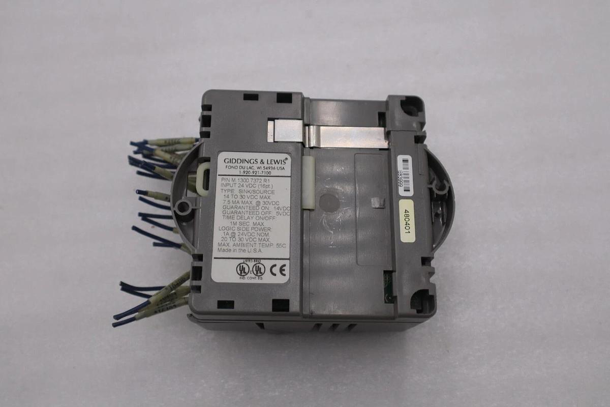 Used GIDDINGS & LEWIS M.1300.7372 R1 Input Module 24VDC SINK/SOURCE STOCK 621-D