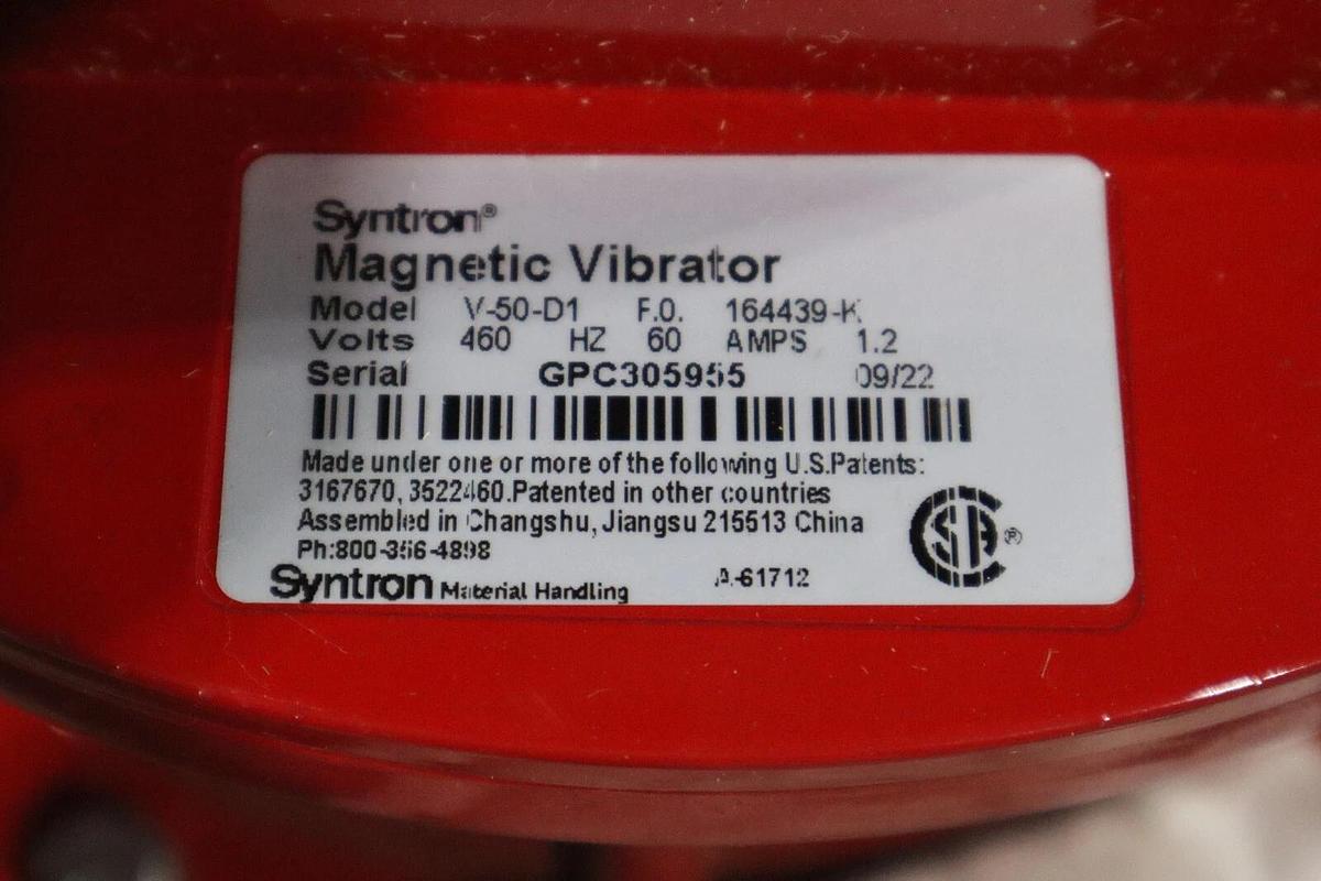 Used FMC Technologies Syntron Magnetic Vibrator V-50-D1 115V NEW IN BOX STOCK G484