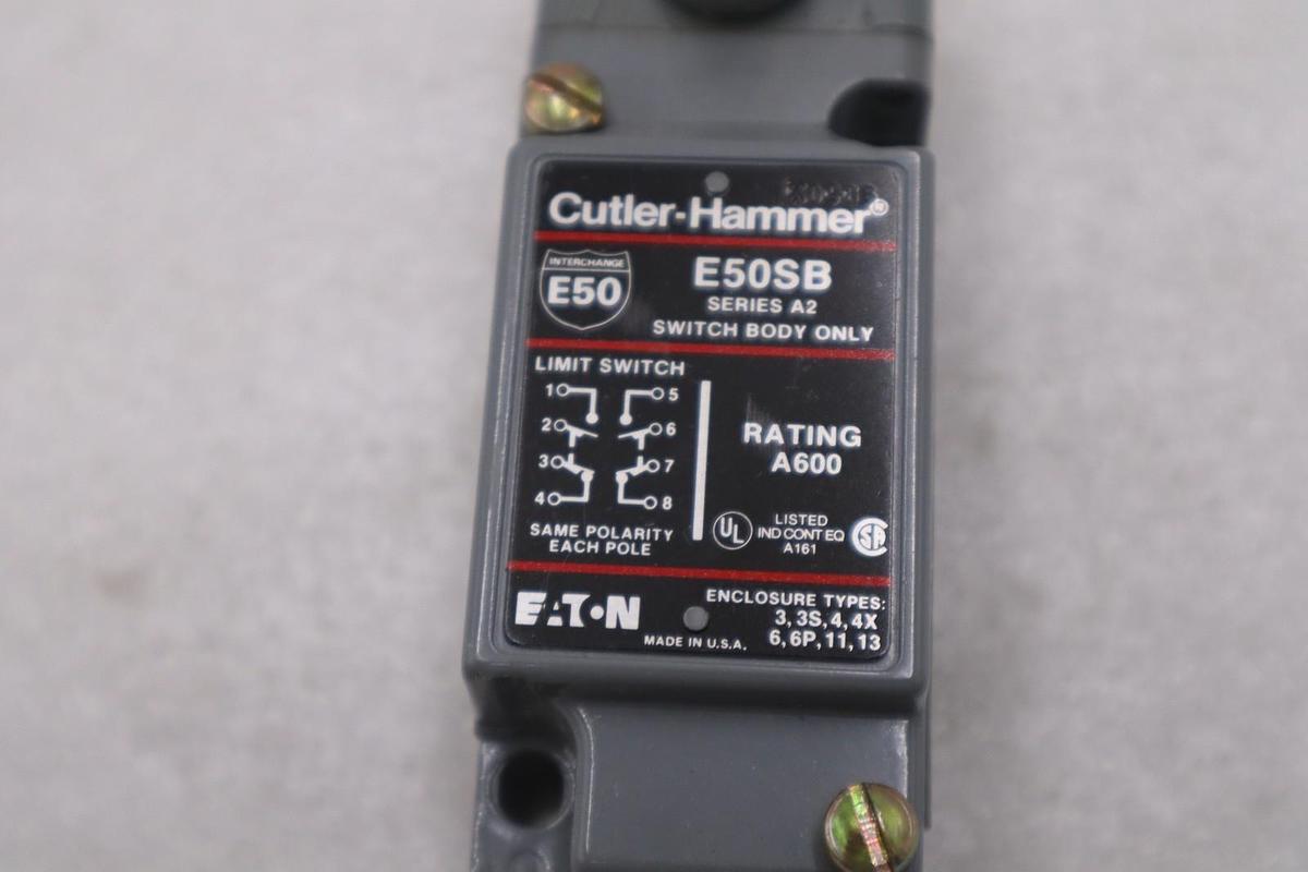 Used CUTLER HAMMER EATON CORPORATION E50SB / E50SB LIMIT SWITCH STOCK K1632A