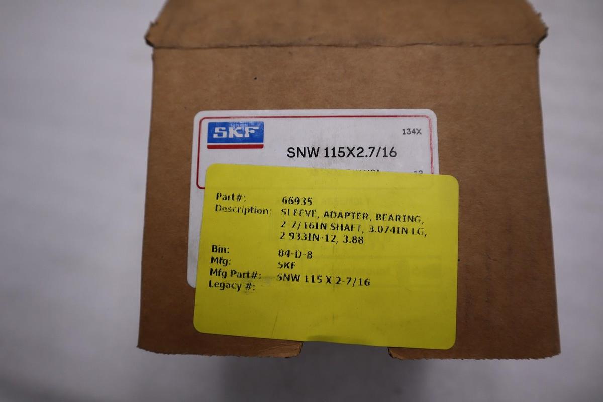snw 115x2.7/16 skf standard accessories NEW IN BOX STOCK 3009CC