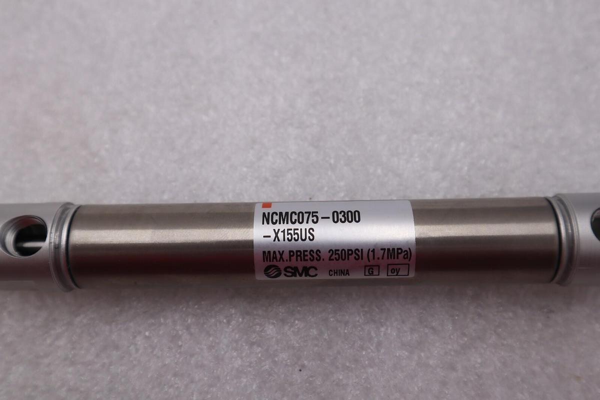 Used SMC NCMC075-0300-X155US  Air Cylinder Pneumatic #1404-A