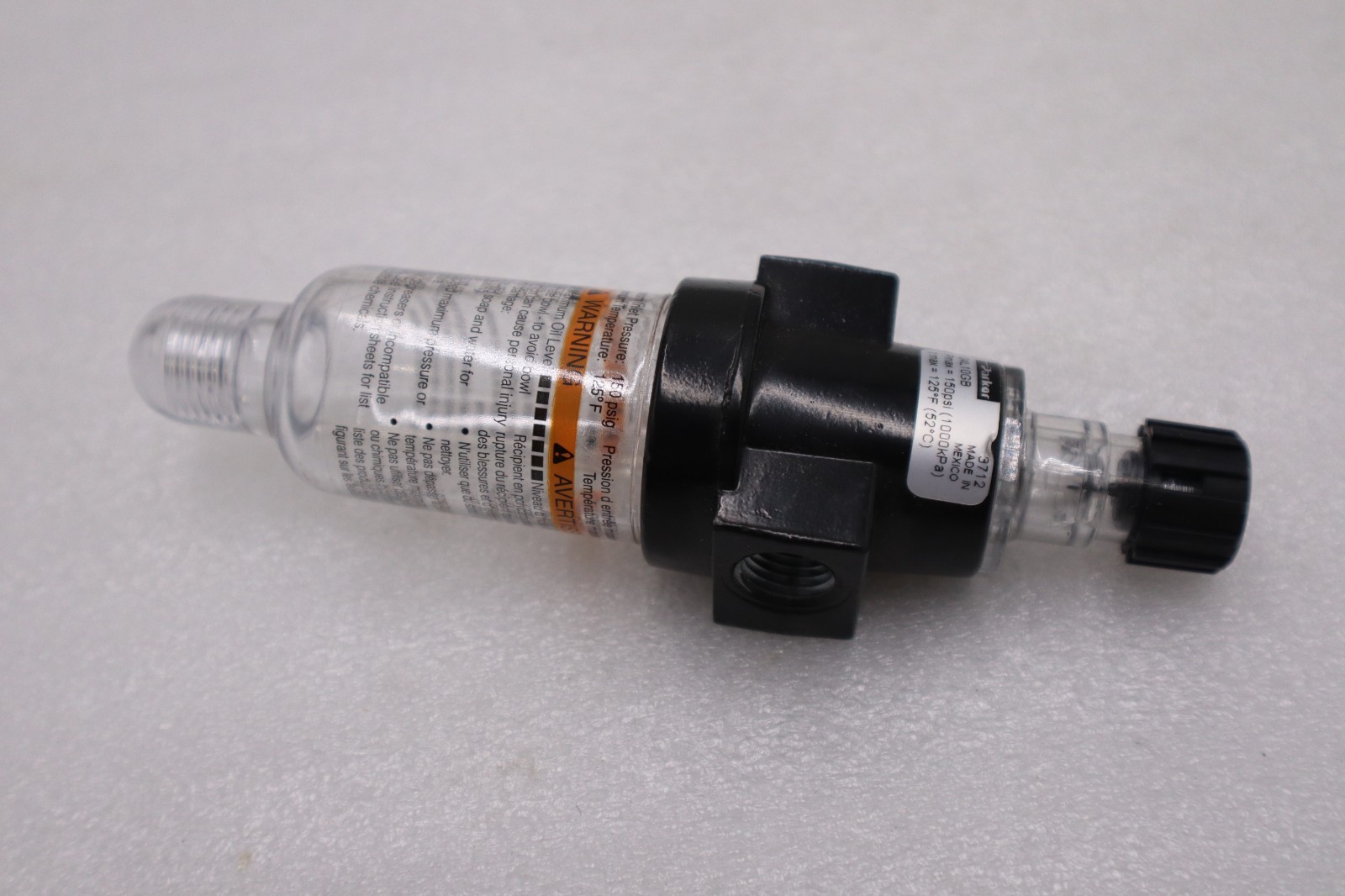 Used NEW PARKER 04L10GB Air-Line Lubricator Micro-Mist STOCK H1078A