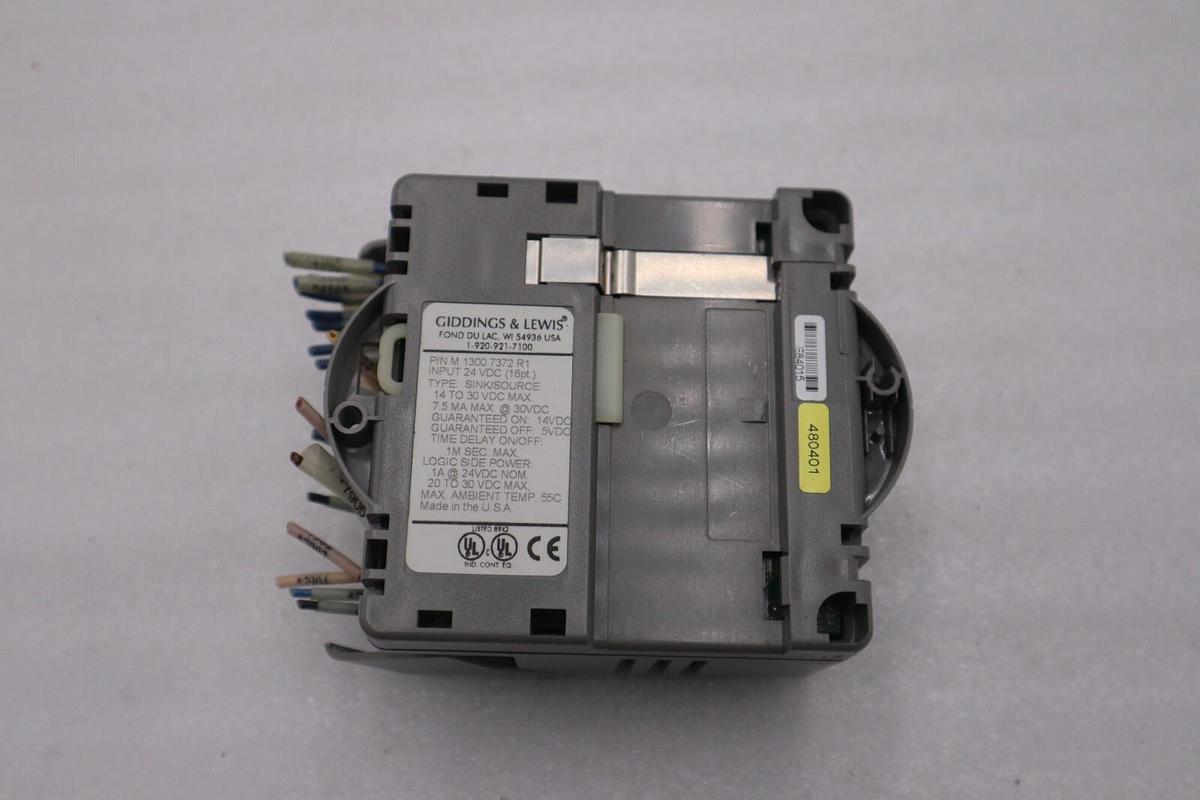 Used GIDDINGS & LEWIS M.1300.7372 R1 Input Module 24VDC SINK/SOURCE STOCK 629-D