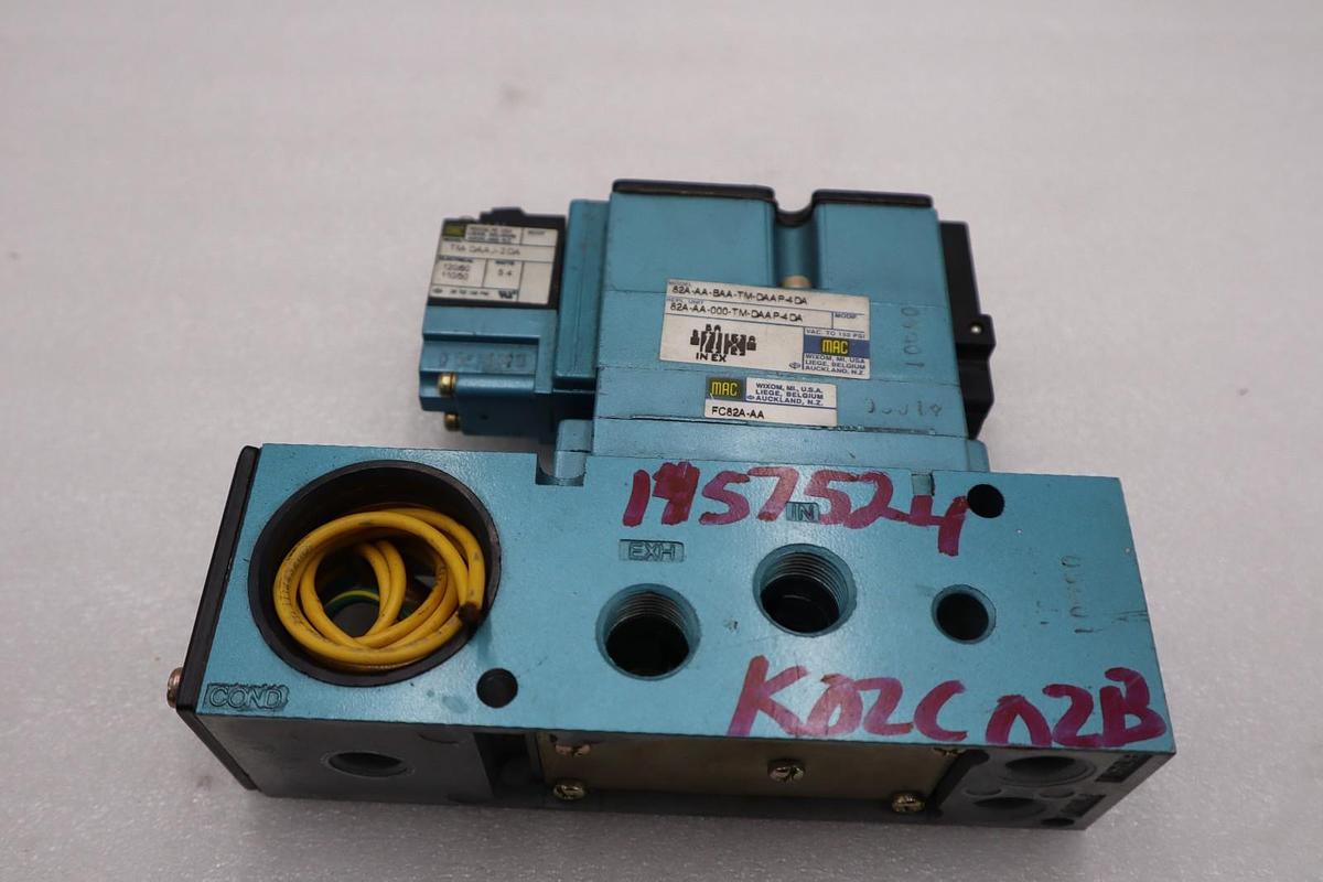 MAC VALVES 82A-AA-BAA-TM-DAAP-4DA SOLENOID VALVE STOCK H1460