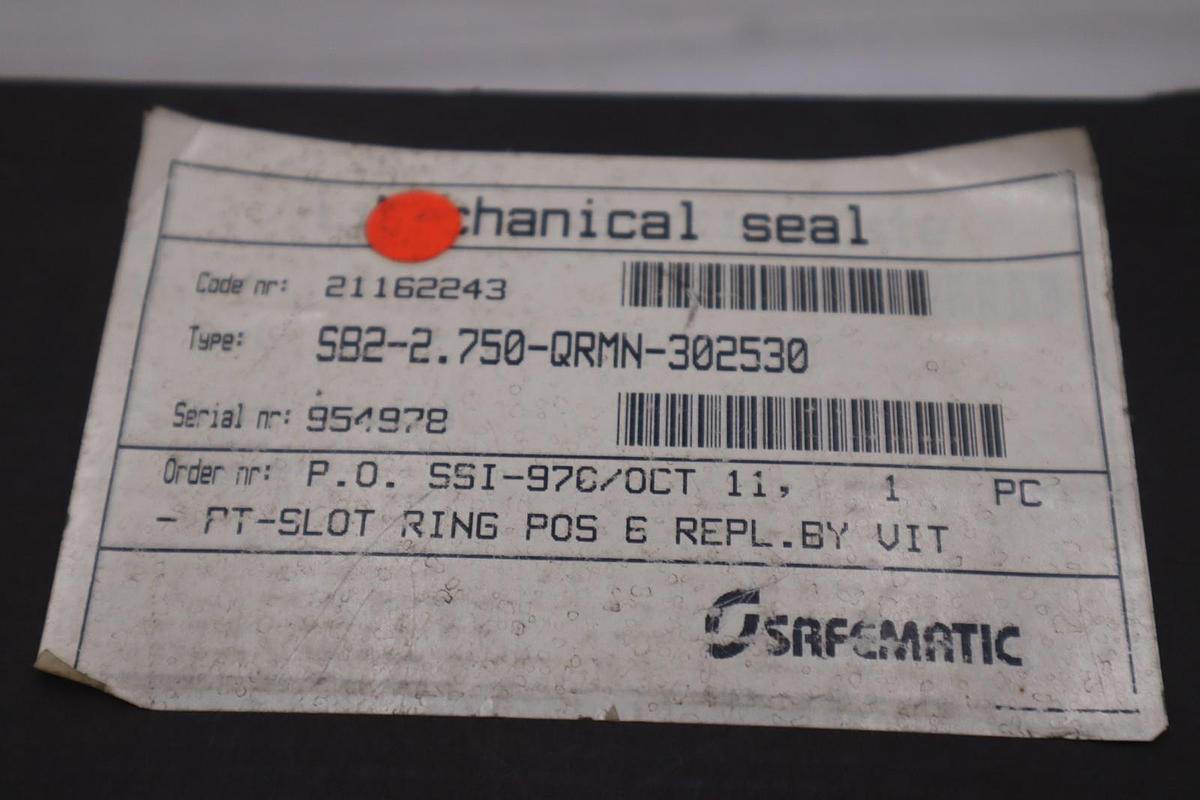 John Crane SB2-2.750-QRMN-302530 2.750" Cartridge Mechanical Seal - STOCK SGF228