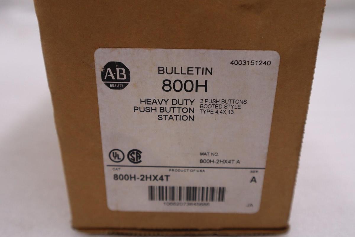 NEW ALLEN BRADLEY 800H-2HX4T 800T/H ASSEMBLED STATION TWO FLUSH STOCK H141