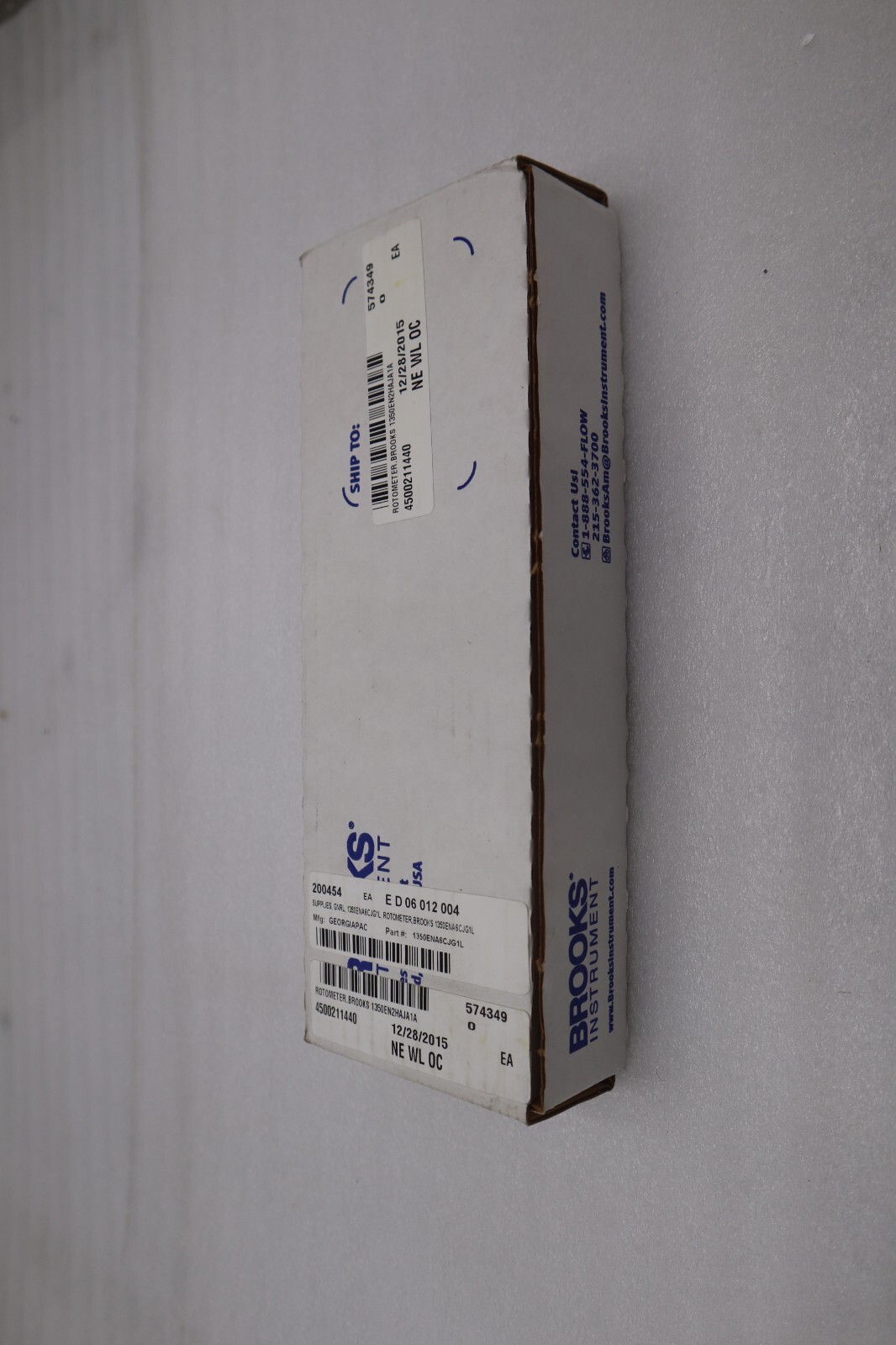 Used Brooks Instrument 1350EN2HAJA1A/ 01B54704630 ROTOMETER STOCK G348A