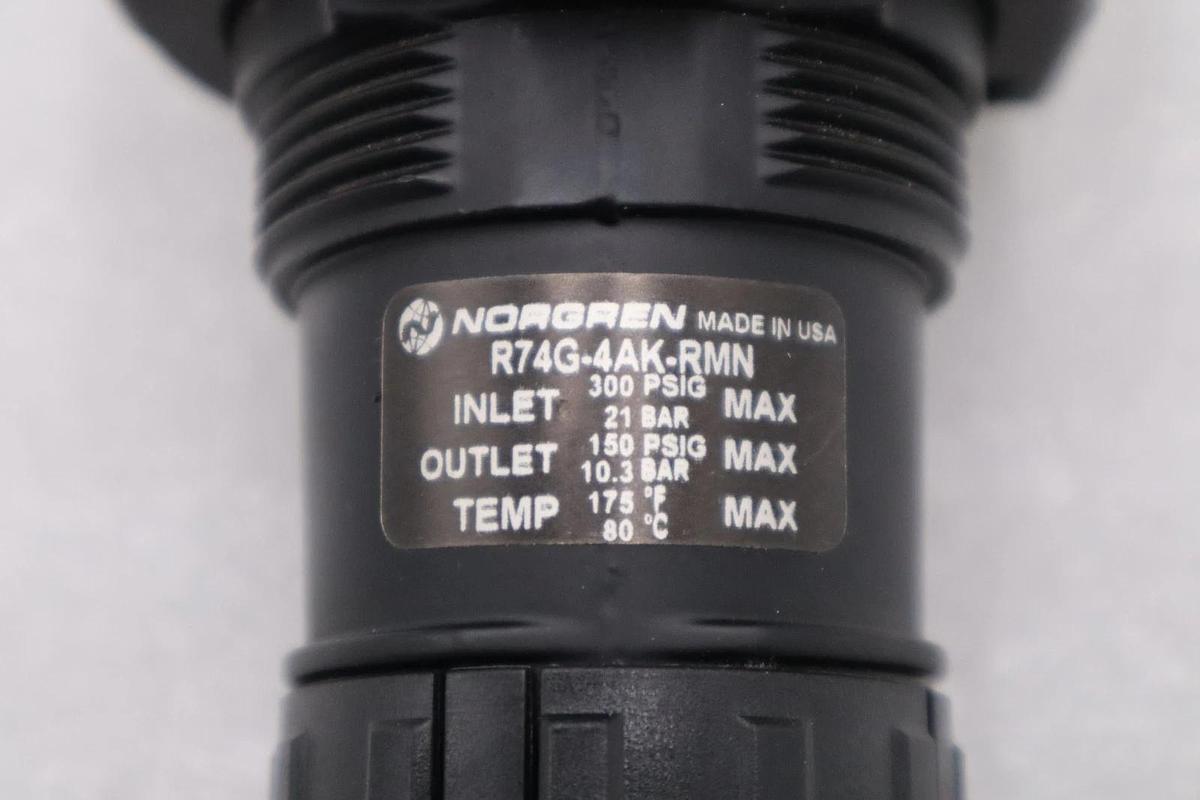 Norgren R74G-4AK-RMN 300PSIG Regulator STOCK H1168A