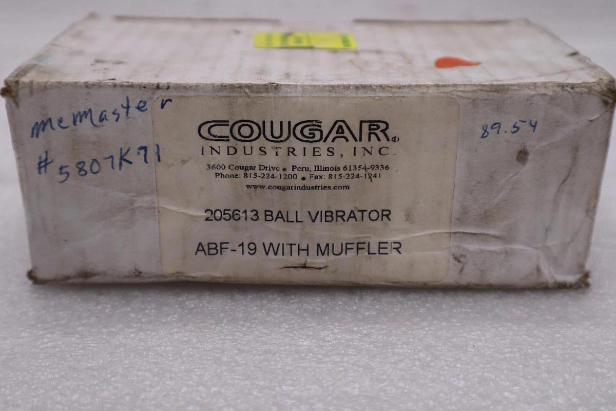 NEW COUGAR INDUSTRIES PNEUMATIC ROTARY BALL VIBRATOR ABF-19 STOCK K-3905A
