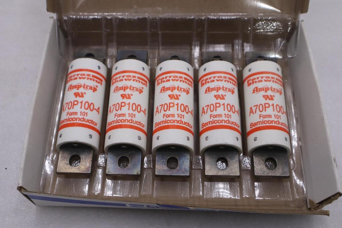 BOX OF 5 - Ferraz Shawmut Amp Trap A70P100-4 Semiconductor Fuse - STK GF838