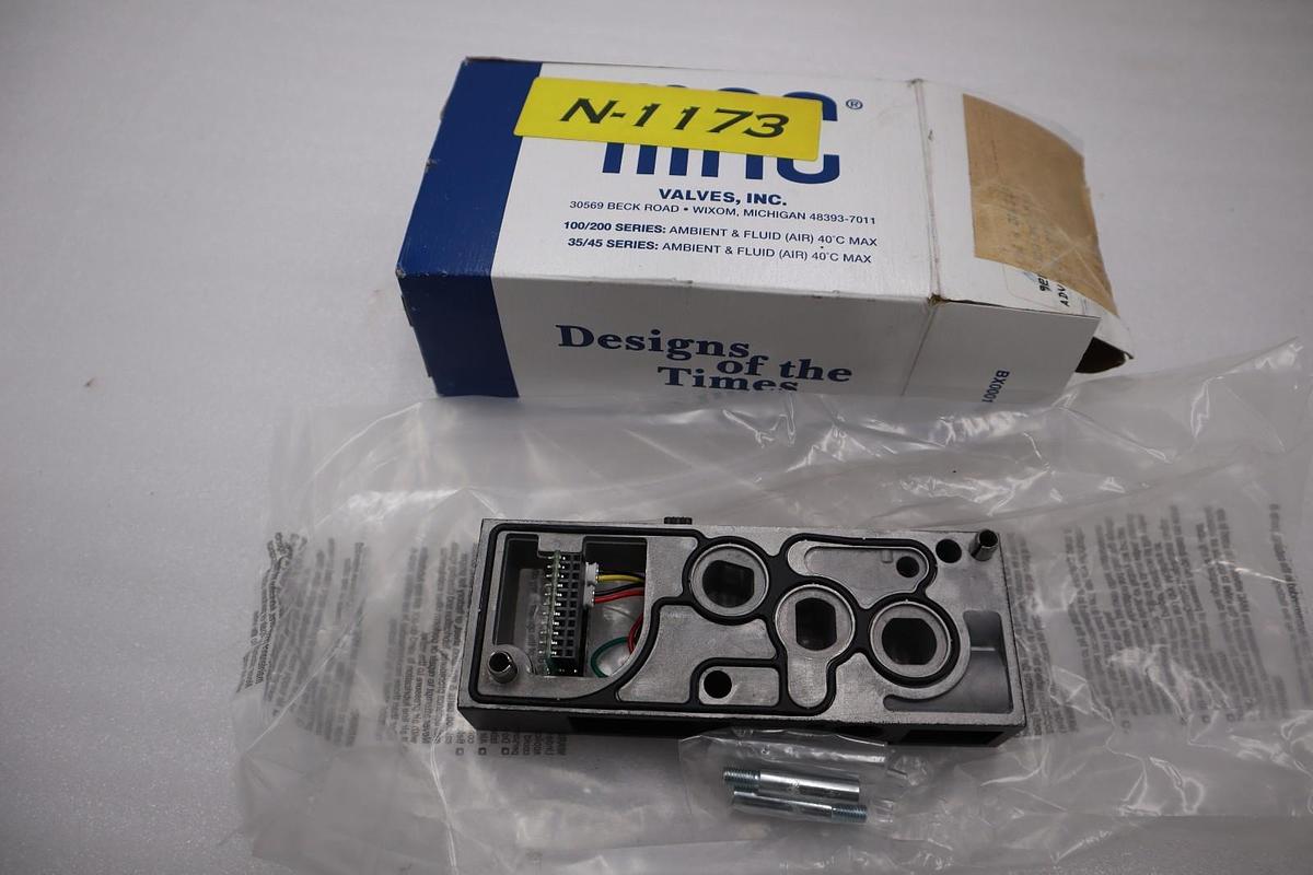 MAC 92B-000-BK2=3628 / 92B-000-BK2 SOLENOID VALVE MANIFOLD BASE STOCK H804A