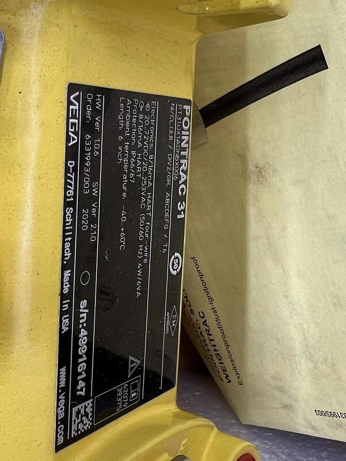 Used VEGA PT31.UX1ADNBX006 POINTRAC 31 TRANSMITTER NEW IN BOX STOCK 3360