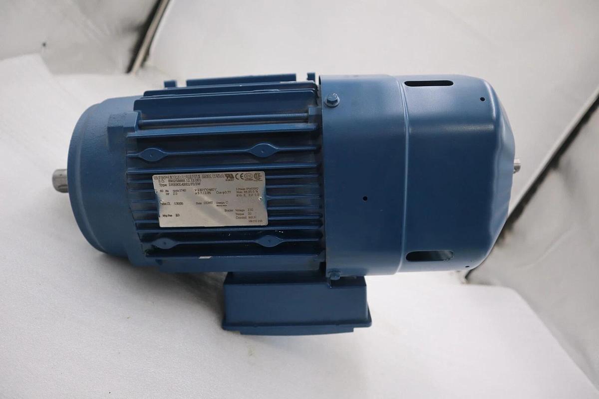 Used Sew Eurodrive DRE90L4BE2/FI/2W 60Hz RPM 1740 HP 2.0 3 PHASE MOTOR STOCK M-158