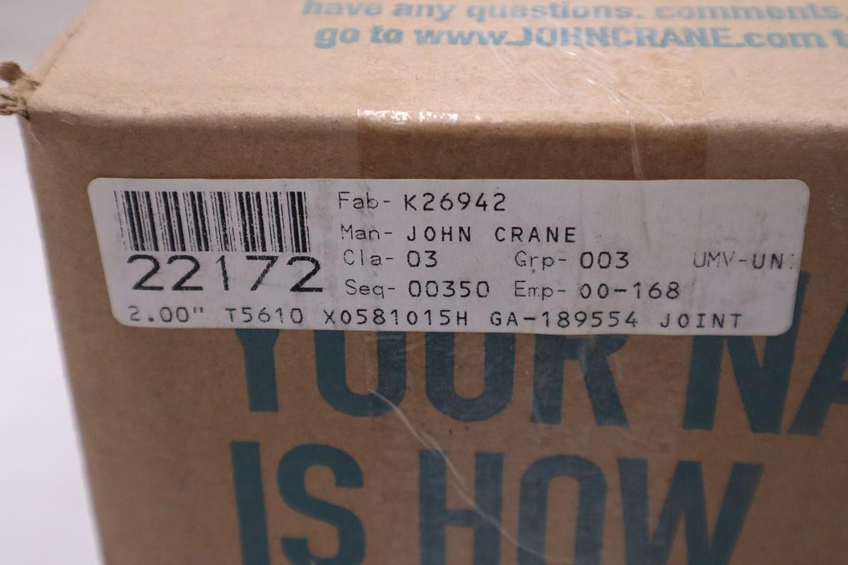 John Crane TYPE 5610 SIZE 2" X0581015H - NEW IN BOX - STOCK GF913