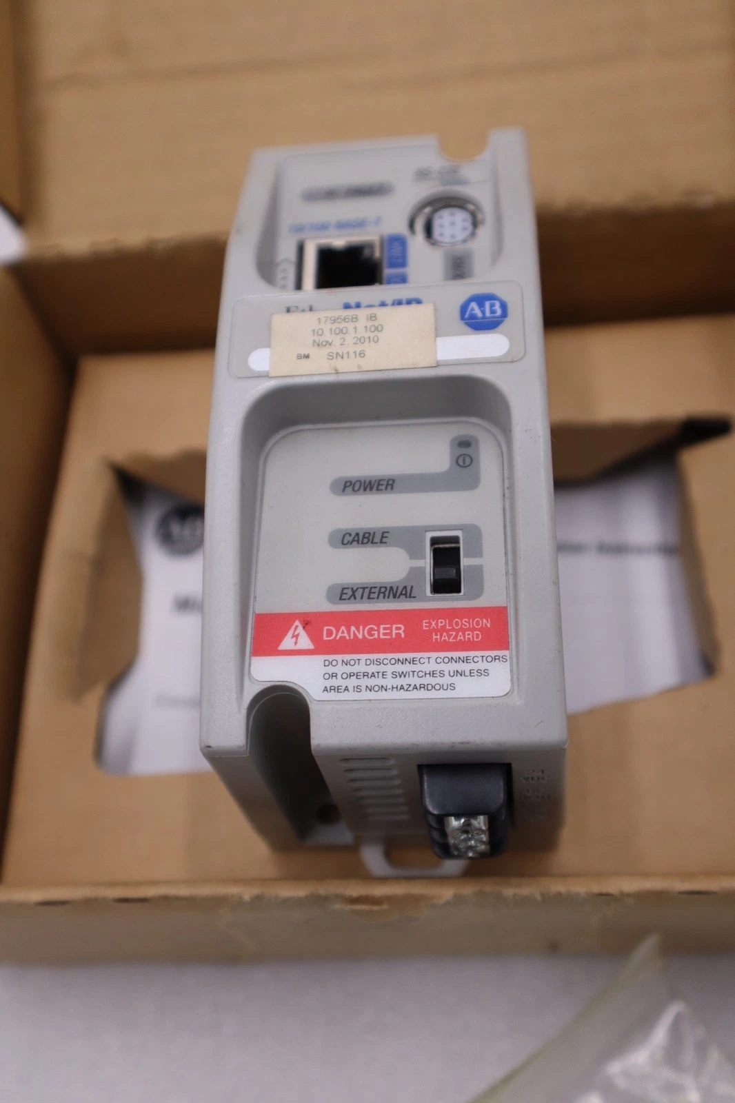 Used NEW IN BOX Allen-Bradley 1761-NET-ENI Ethernet/IP MicroLogix Module STOCK H713A