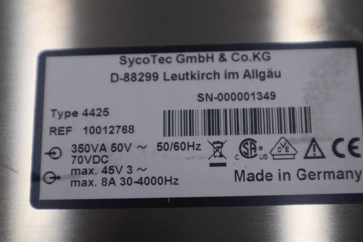 Used SycoTec D-88299 KAVO TYPE 4425 REF 10012768 SERVO DRIVE STOCK 5096