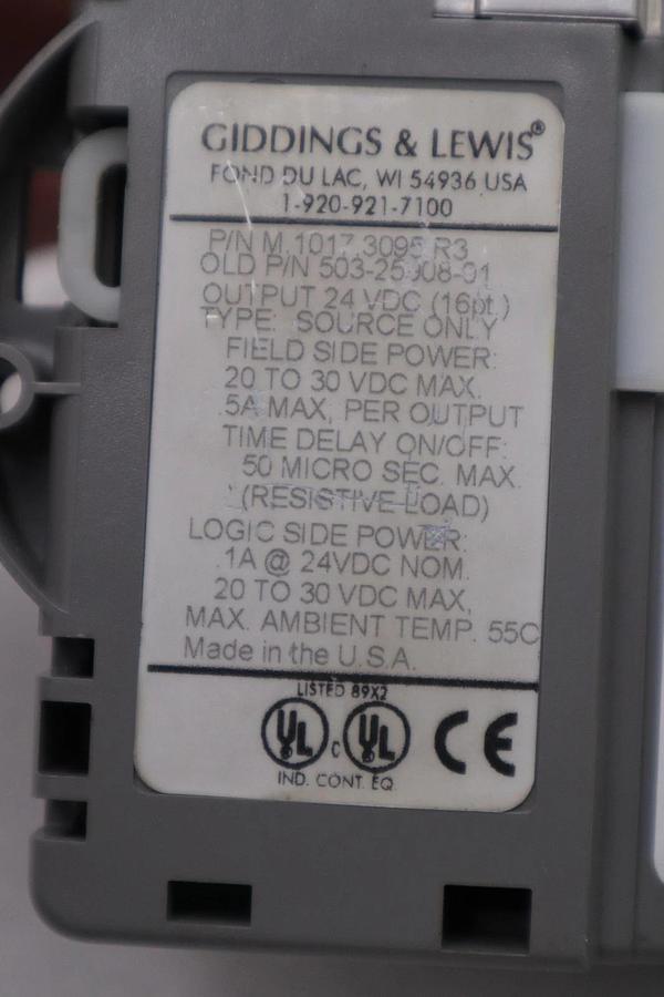 Used KOLLMERGEN M.1017.3095 R3 / M10173095 R3 GIDDINGS & LEWIS MODULE #H1590A