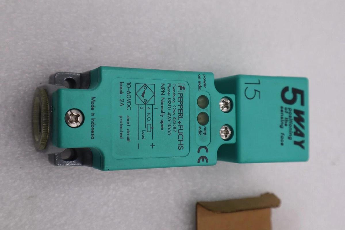 Used NEW PEPPERL & FUCHS NJ15+U4+E PROXIMITY SWITCH 015756 NJ15U4E STOCK K-730A