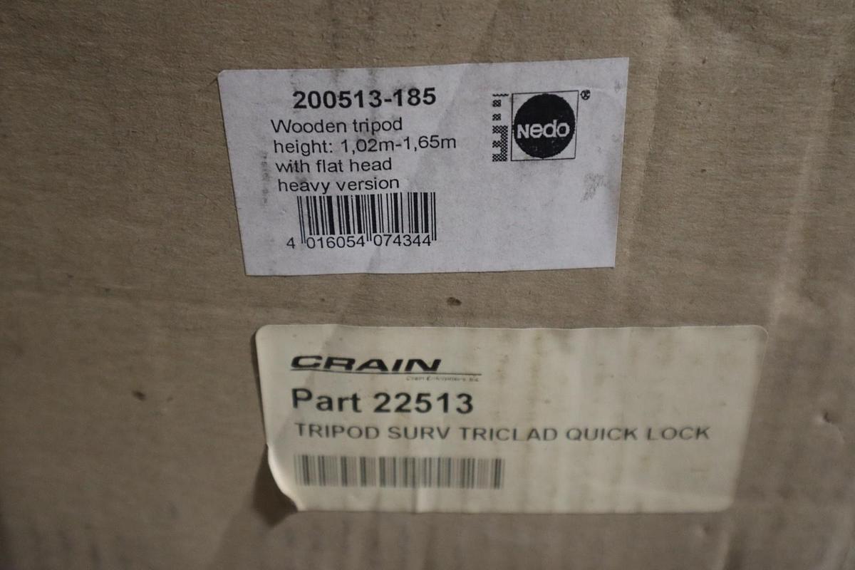 CRAIN 22513 Tall Tripod Surv Triclad Quick Lock - NEW IN BOX - STOCK GF1180