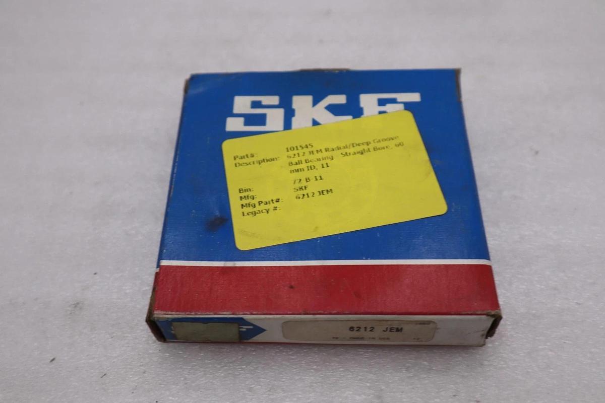 Used SKF 6212 JEM Single Row Deep Groove Ball Bearing - STOCK K-4012CC