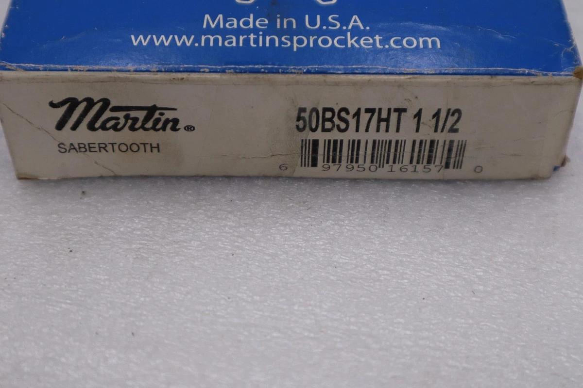 Used MARTIN SPROCKET & GEAR INC 50BS17HT 1 1/2 / 50BS17HT112 (NEW IN BOX) STOCK H788A