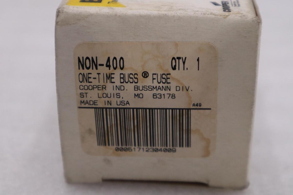 Used BUSSMANN - NON-400 - 250V, Class H Fuse NEW OPEN BOX STK GF284A