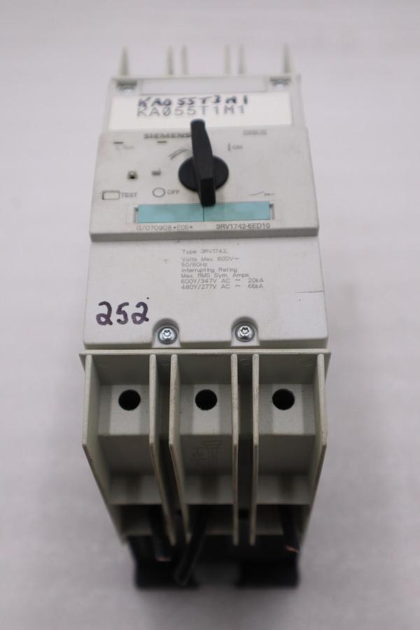 Used Siemens 3RV1742-5ED10 Motor Starter Protector 3RV17425ED10 STOCK H1429