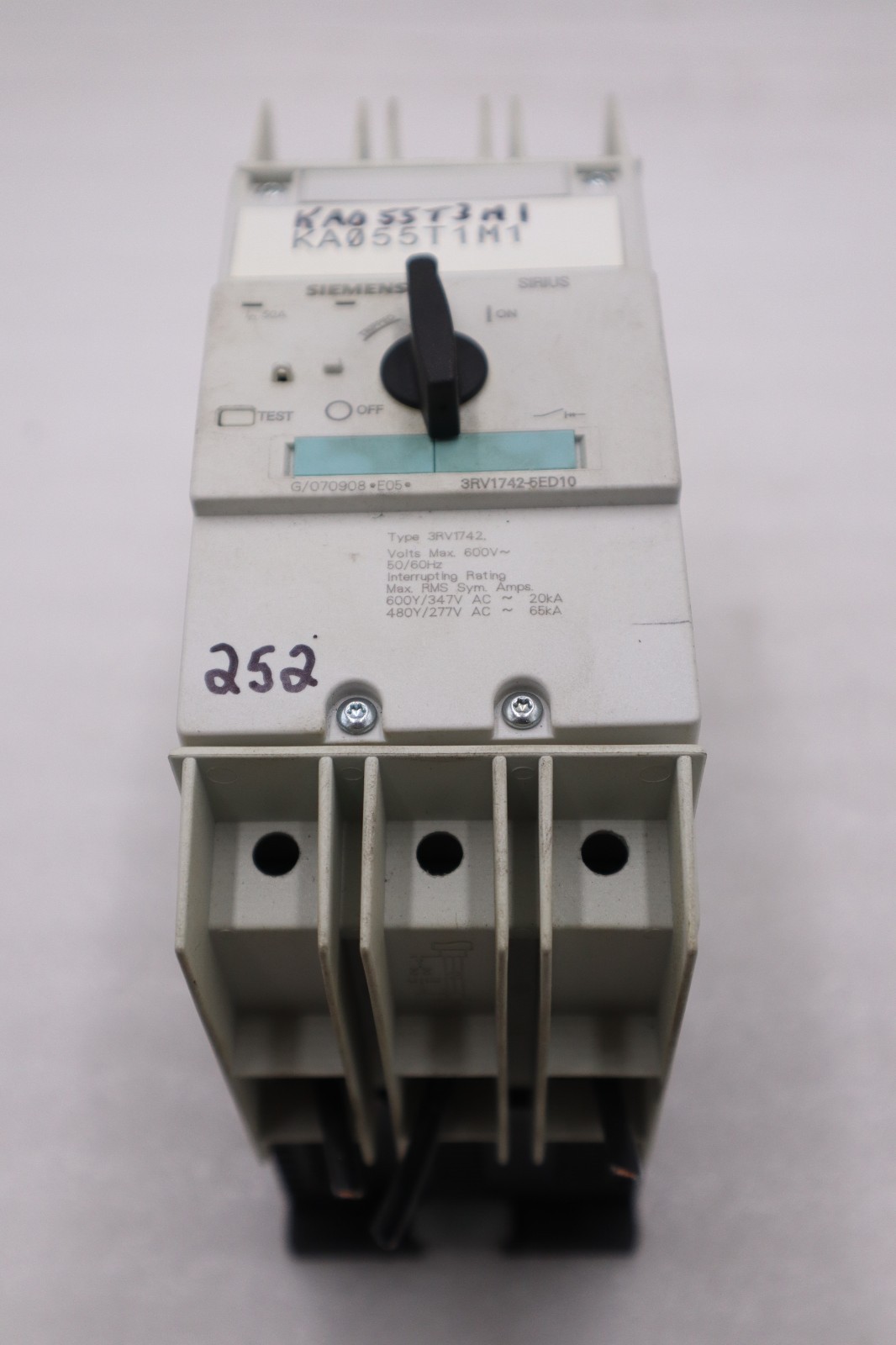 Used Siemens 3RV1742-5ED10 Motor Starter Protector 3RV17425ED10 STOCK H1429