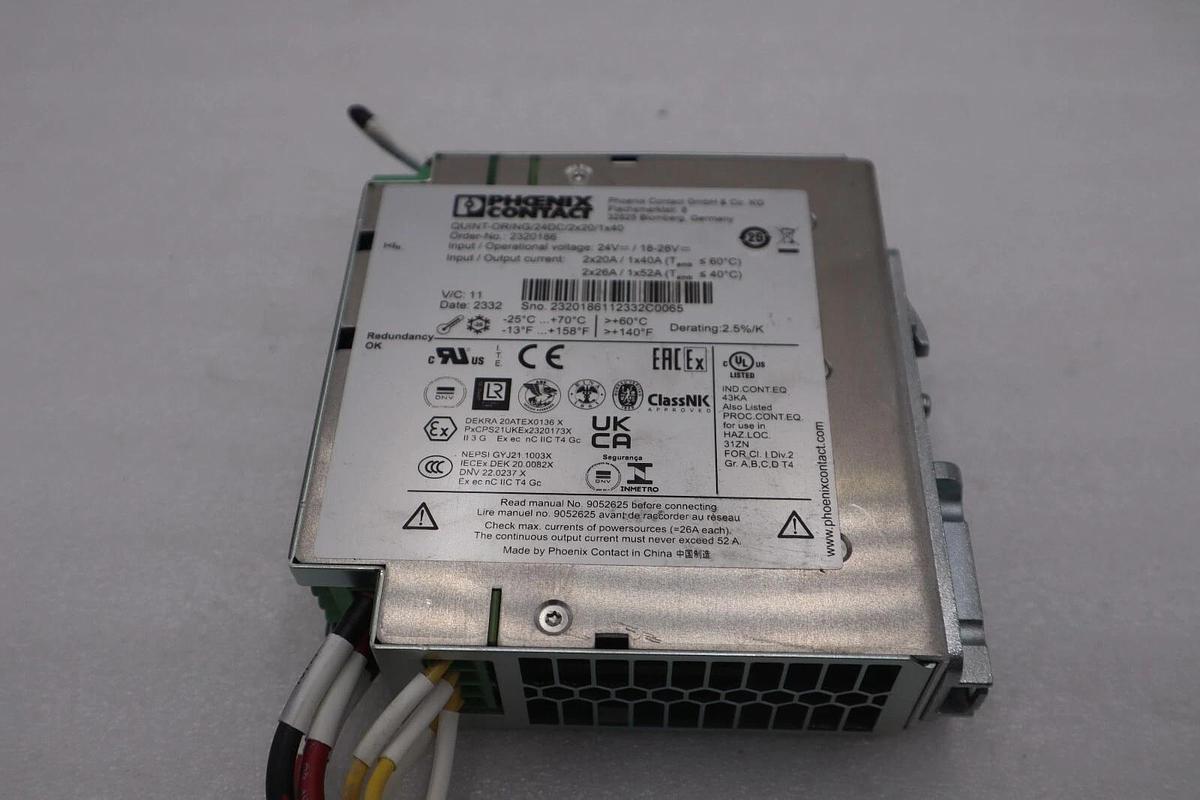 Used Phoenix 2320186 QUINT-ORING/24DC/2x20/1x40 Redundancy Module STOCK K-170-C