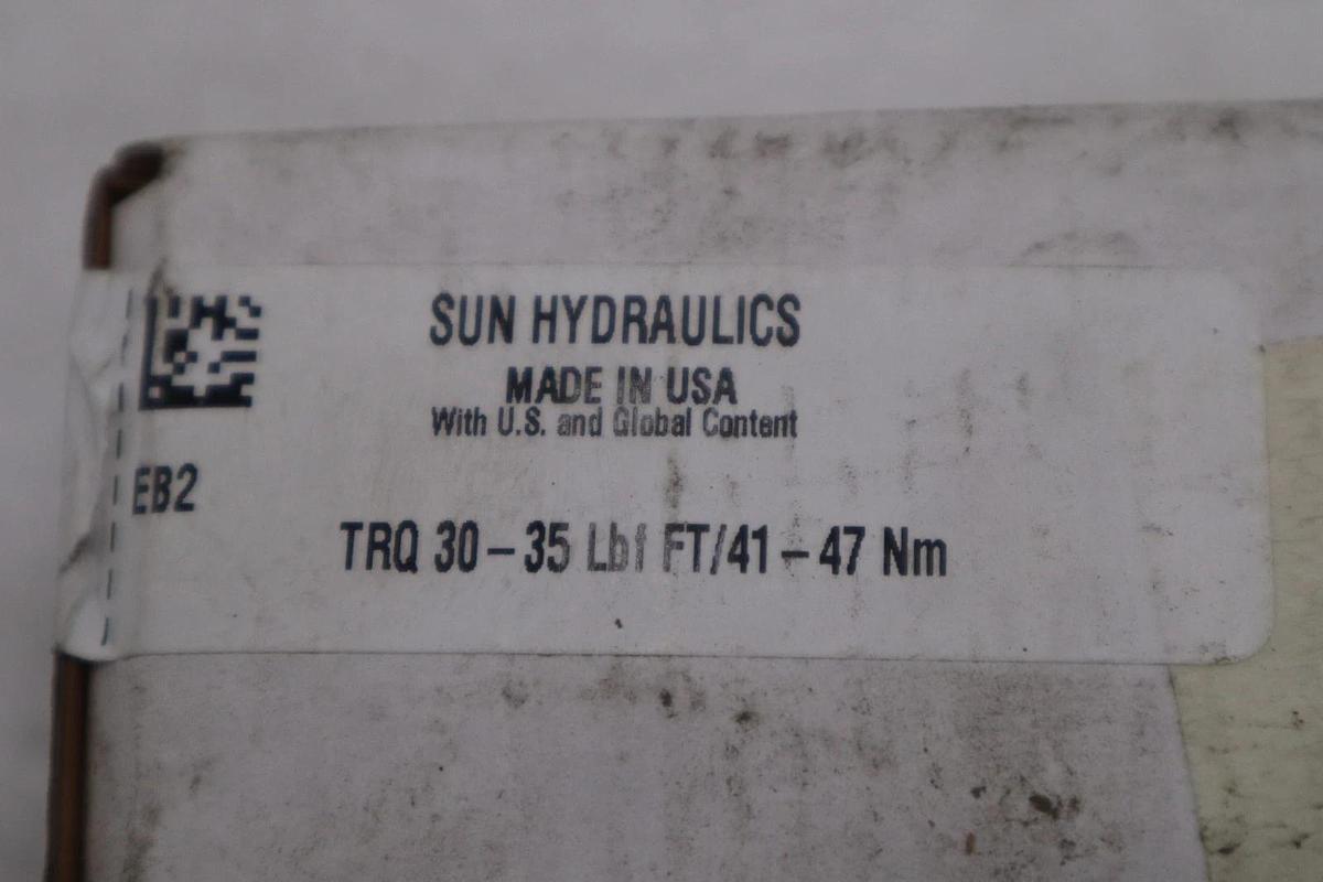 Used Sun Hydraulics Trq 30-35 Lbf Ft/41-47 Nm - NEW IN BOX - STOCK GF337A