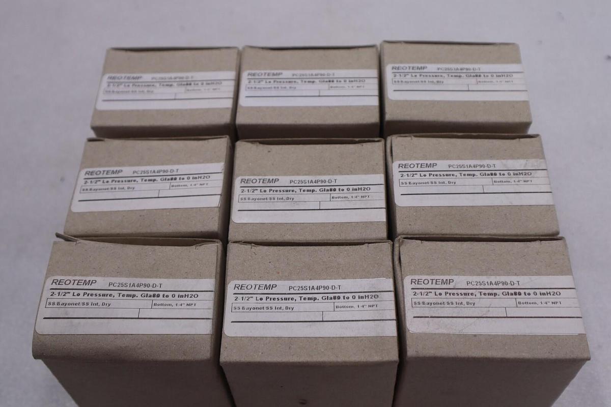 Used REOTEMP PC25S1A4P90-D-T GAUGE 1/4" NPT STOCK #3234
