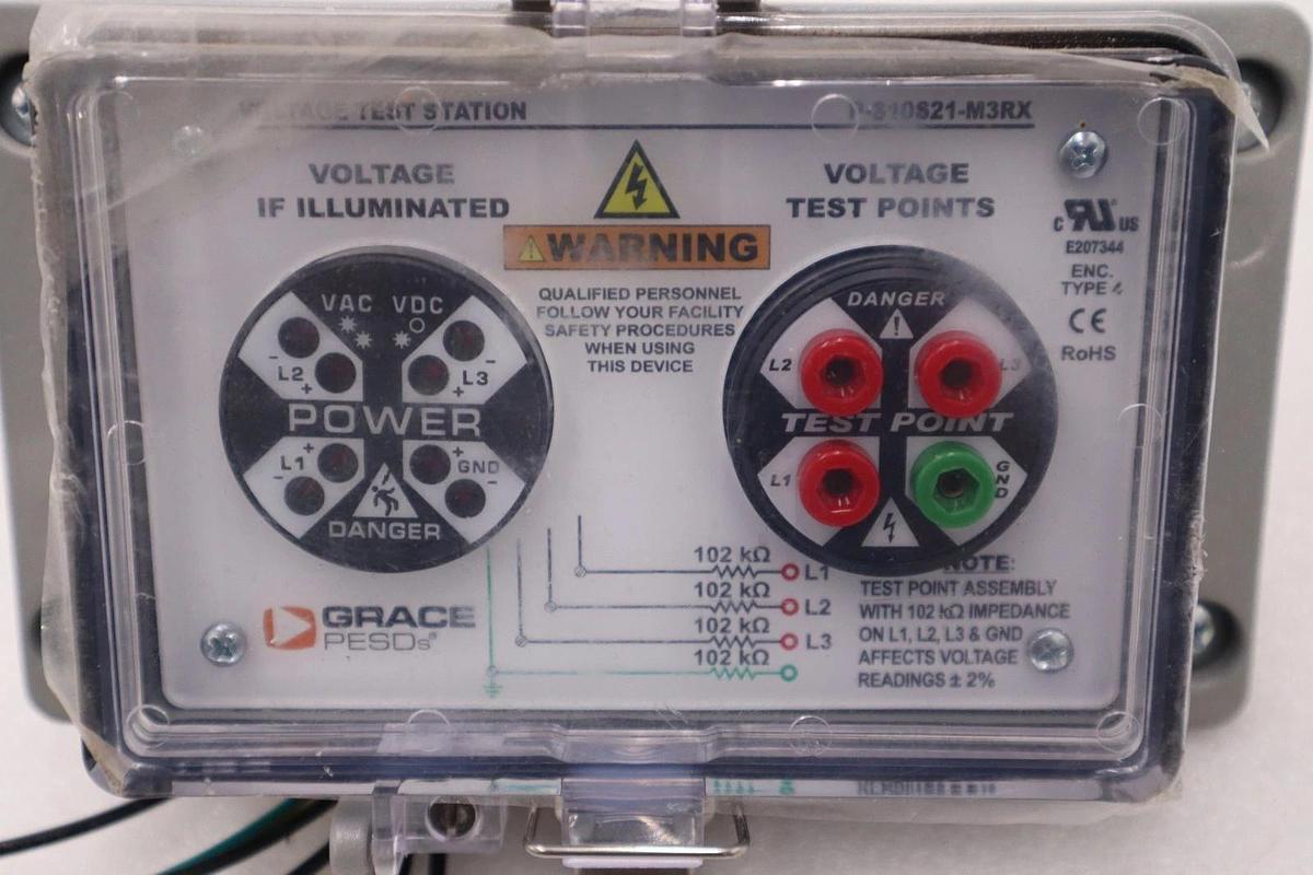 Used SAFESIDE P-S10S21-M3RX VOLTAGE TEST STATION STOCK H1367