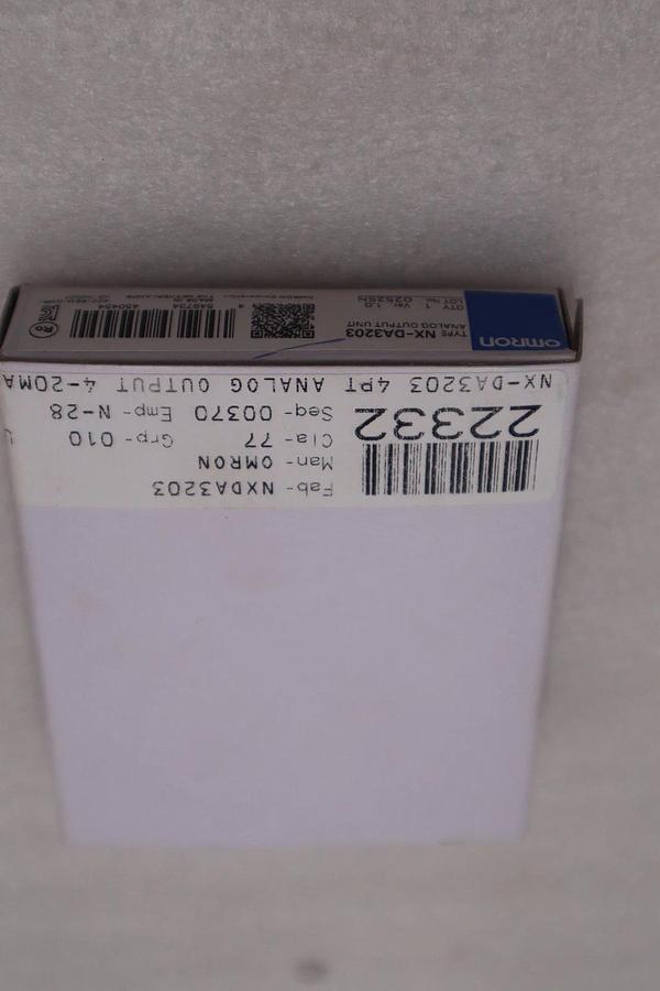 Used OMRON NX-DA3203 ANALOG OUTPUT UNIT - NEW SEALED - STOCK GF572A